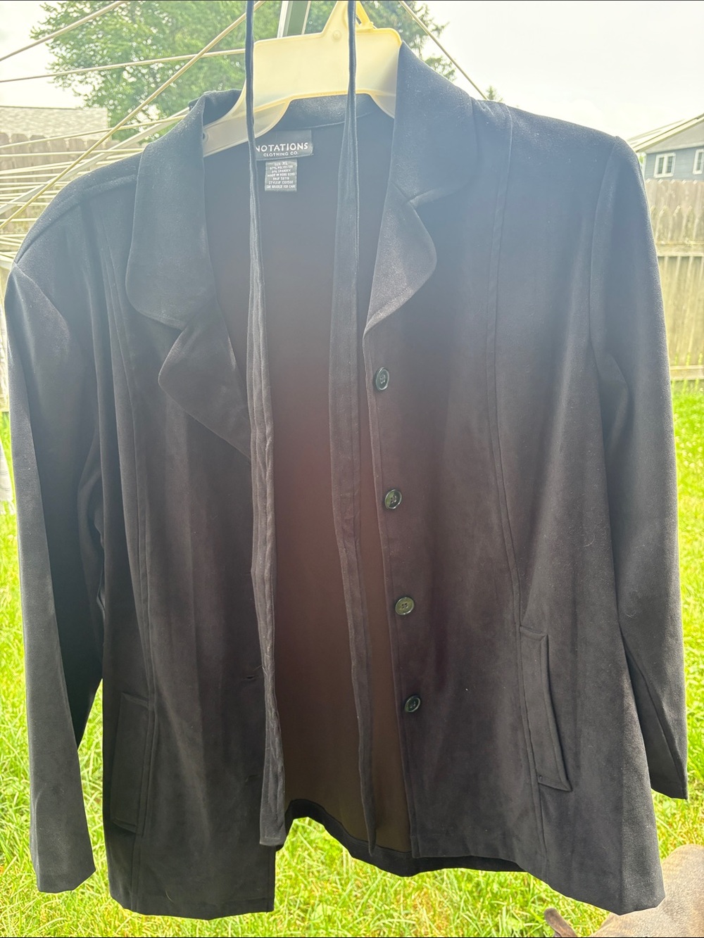Notations Button-Front Jacket